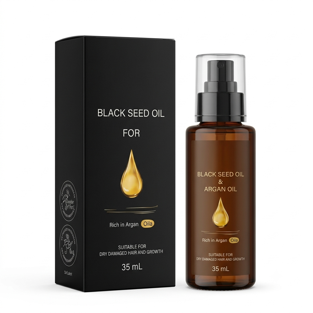 روغن رویش مجدد و پرپشتی ریش و سبیل black seed